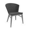 ELLY DARK GREY WICKER  W Cushion #A1010-500-74