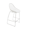 VALLE BAR WHITE OUTDOOR #VALLE-51ZSLED WHITE